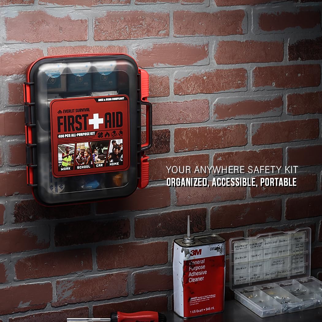 EVERLIT First Aid Kit – OSHA/ANSI Compliant Medical Kit


