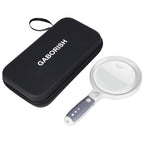 5.2-Inch Lighted Magnifying Glass with Rechargeable Battery for Reading