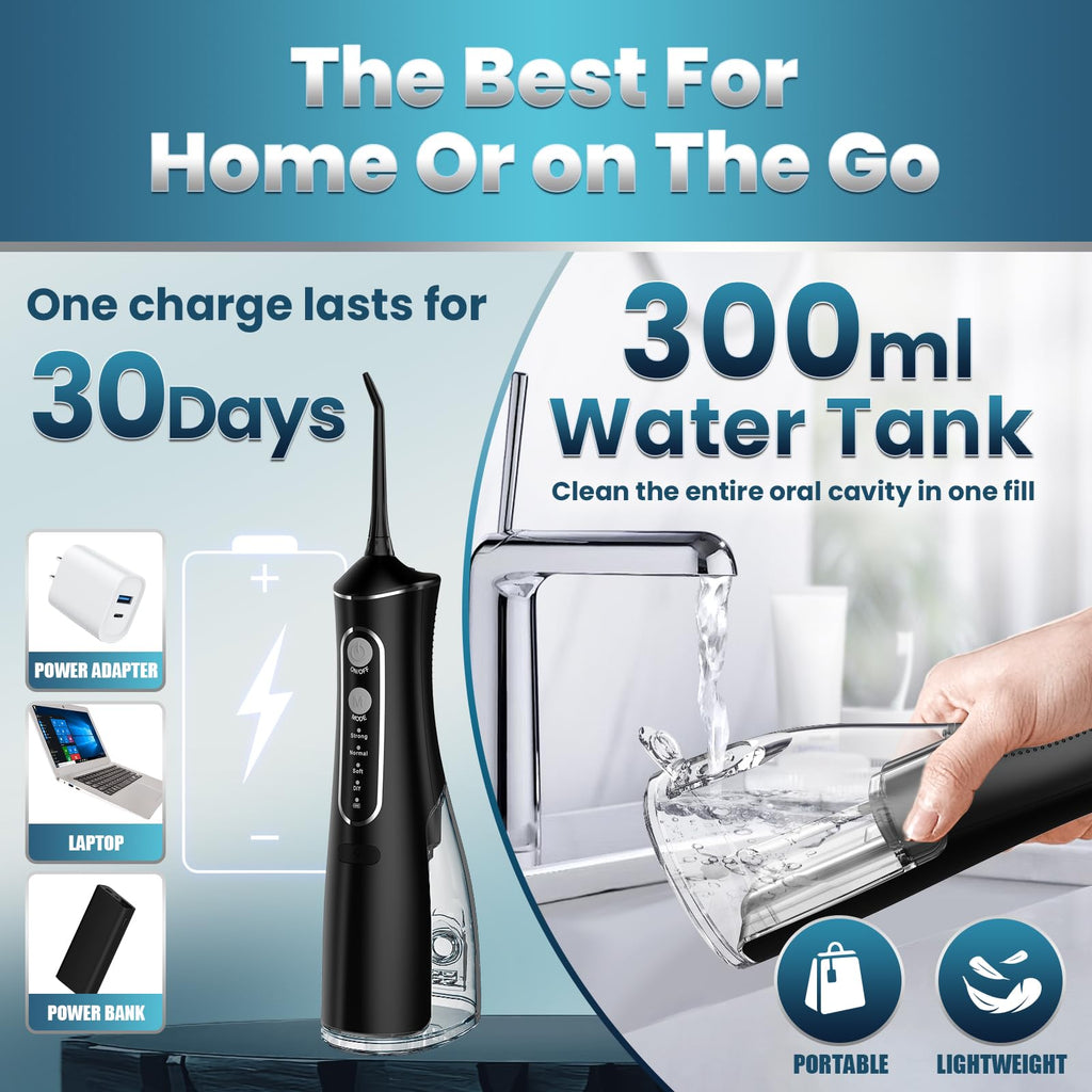OasiSmile Cordless Water Flosser for Teeth | 4 Modes

