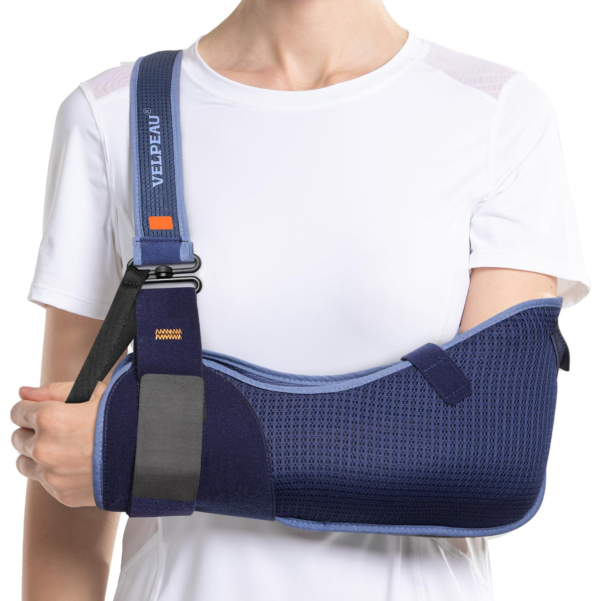 Velpeau Arm Sling Shoulder Immobilizer for Left or Right Arm - Rotator Cuff Support Brace