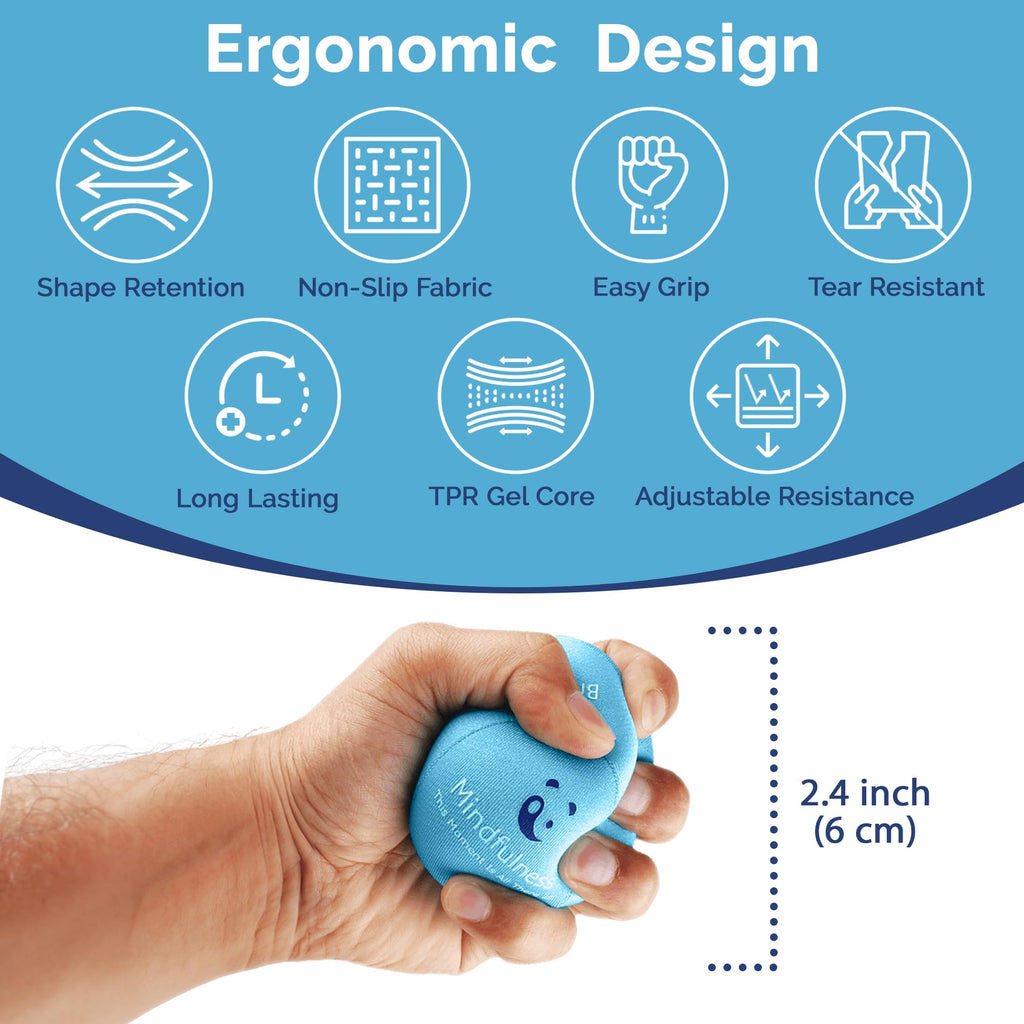 MindPanda Stress Balls for Adults | Grip Therapy


