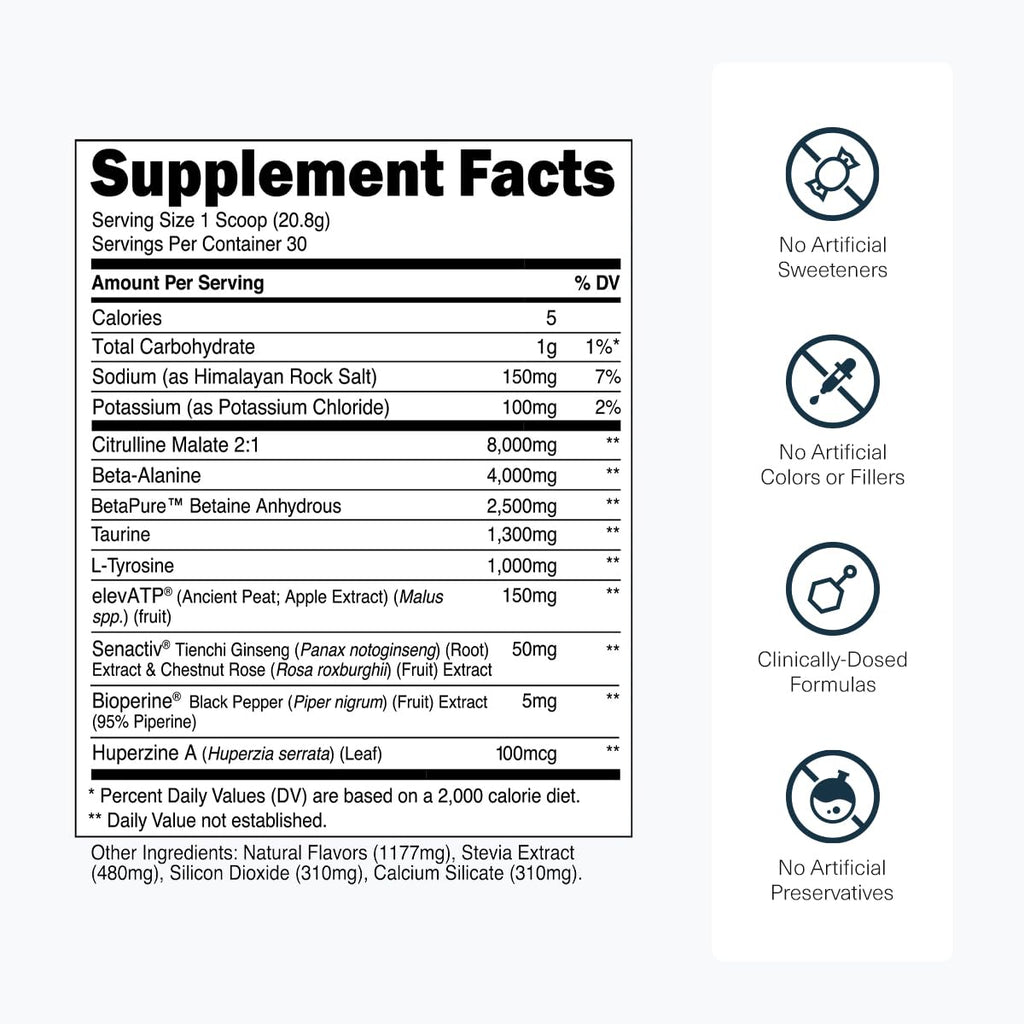 Transparent Labs Stim-Free Pre-Workout Powder

