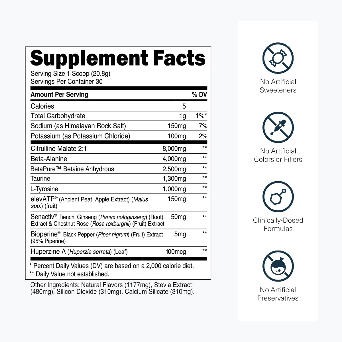 Transparent Labs Stim-Free Pre-Workout Powder

