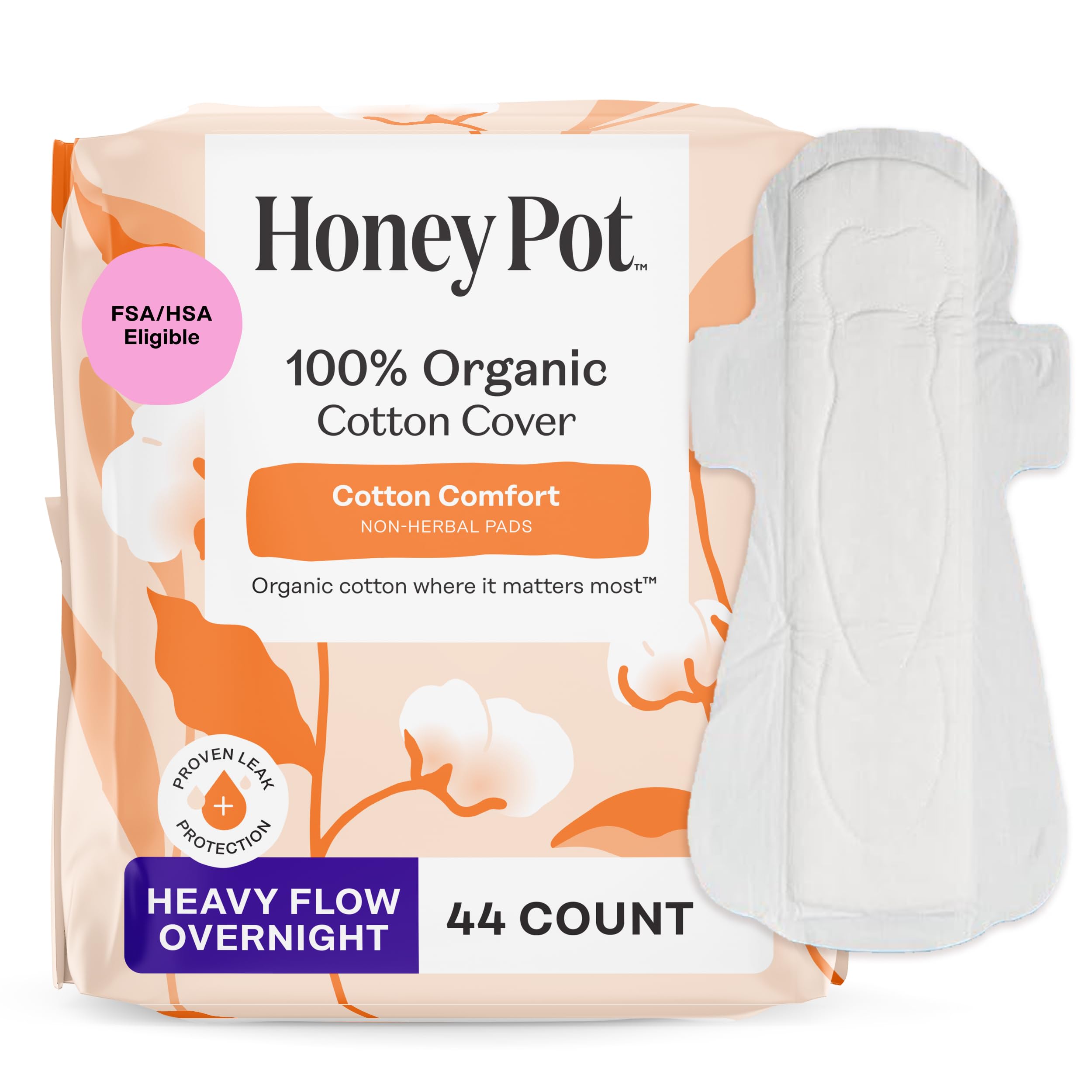 Sanitary Pads with Wings by The Honey Pot Company