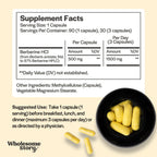 Wholesome Promise Berberine HCl 1500mg | Metabolic Support

