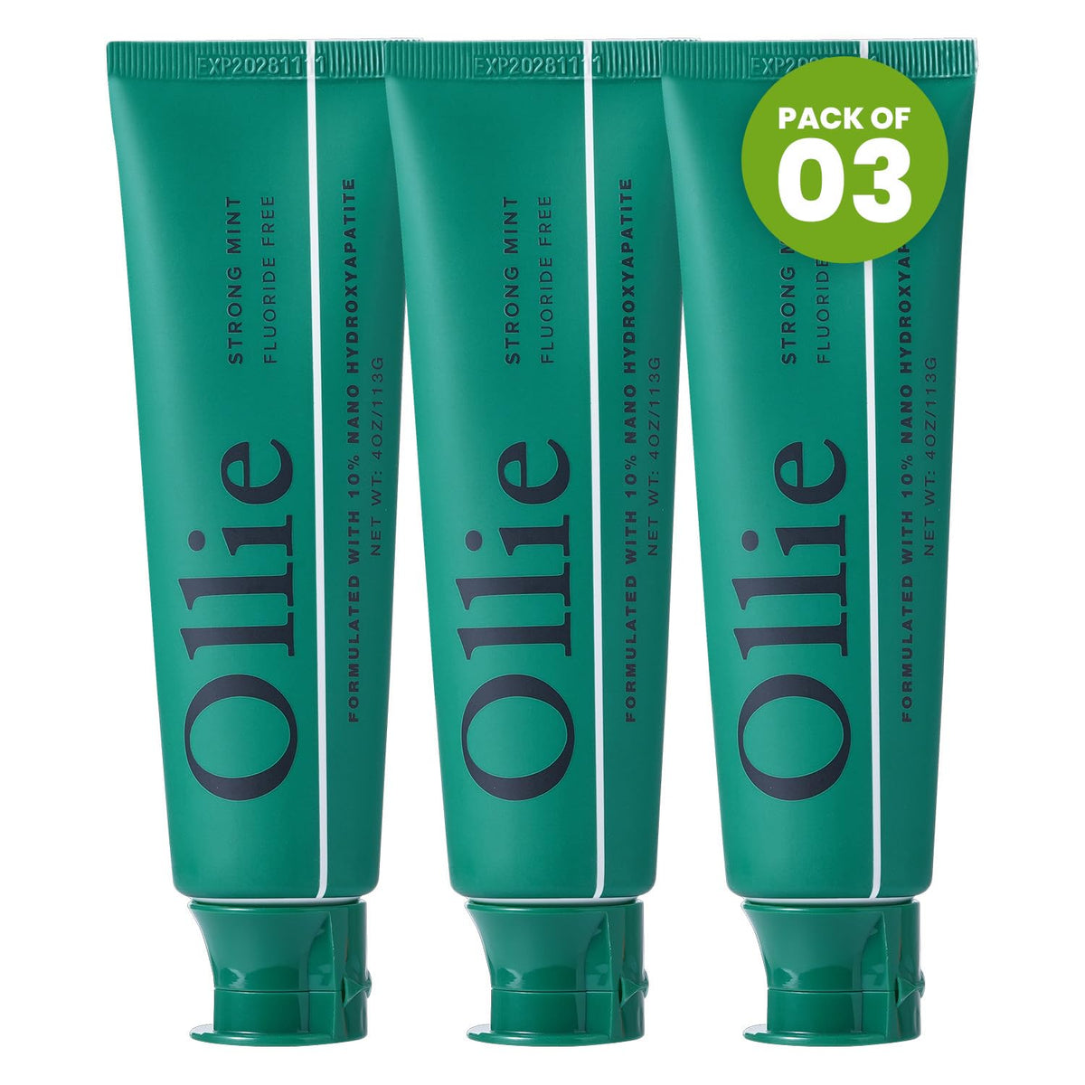 Ollie Nano Hydroxyapatite Toothpaste for Enamel Remineralization