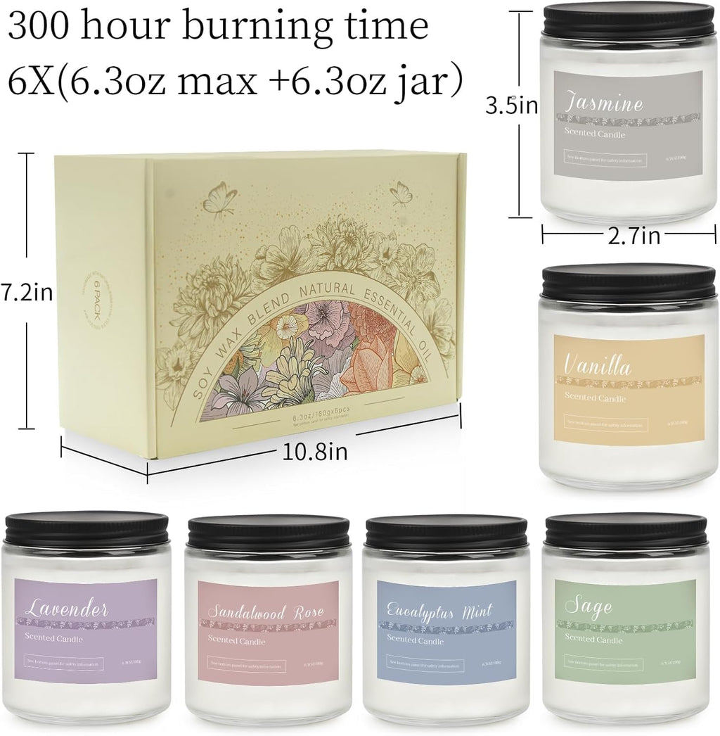 Scented Candles Gift Set for Home | Aromatherapy Collection

