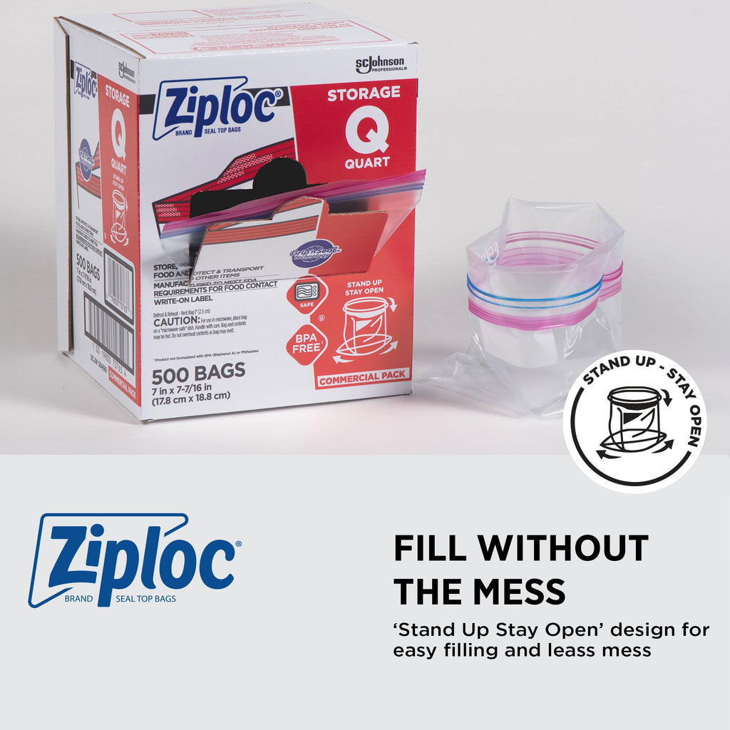Ziploc Storage Bags with Double Zipper Seal - SC Johnson Pro

