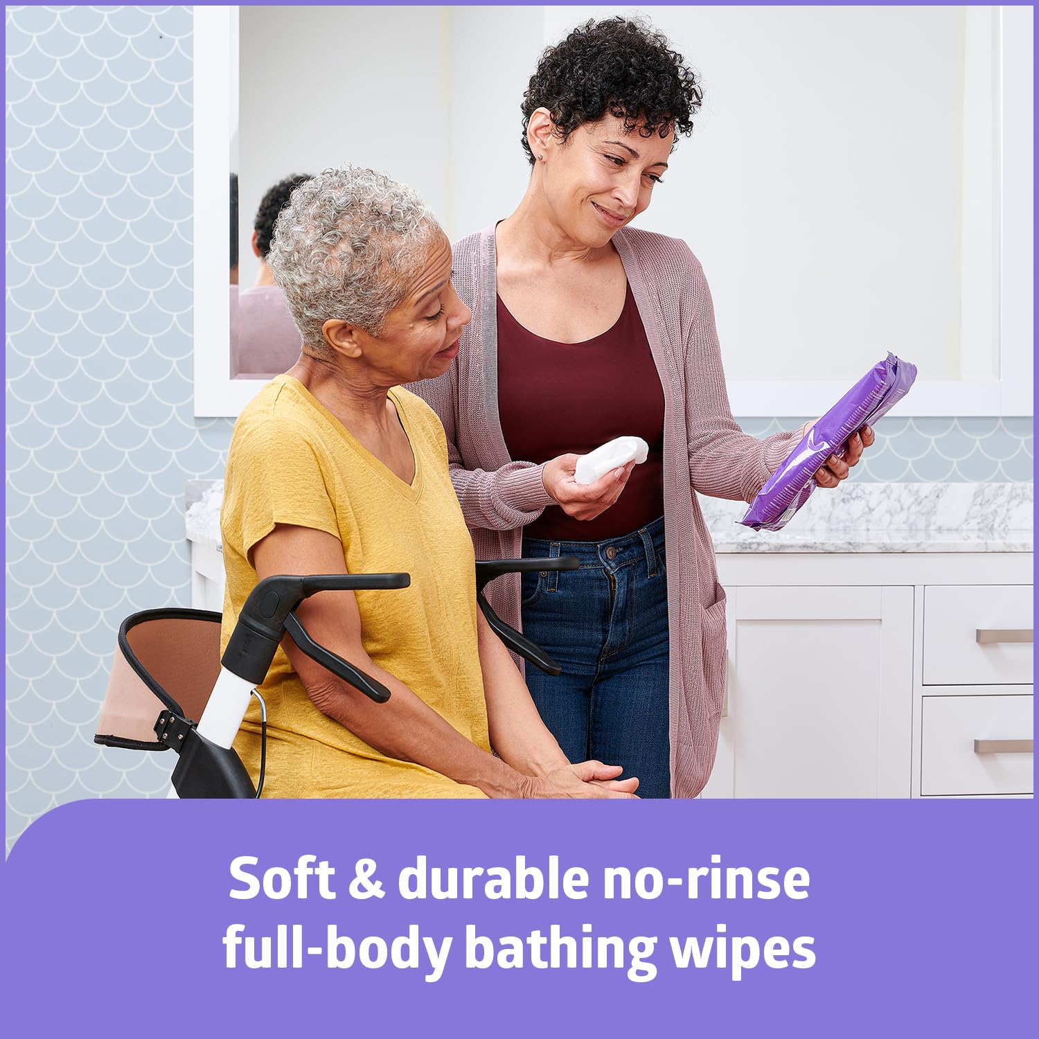 Medline ReadyBath Adult Bath Wipes No-Rinse Aloe

