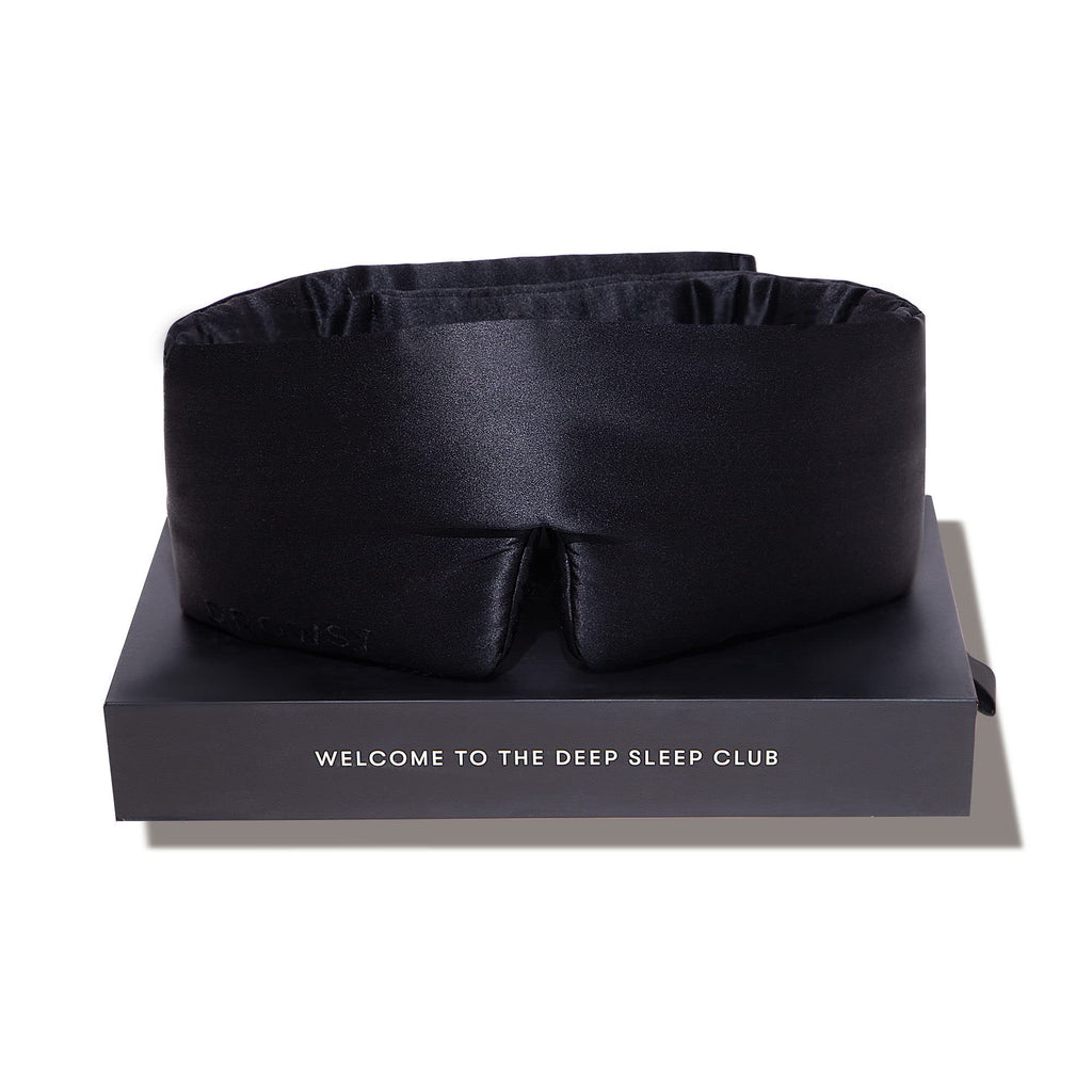 DROWSY Silk Sleep Mask - Face-hugging, padded cocoon in pure Mulberry silk