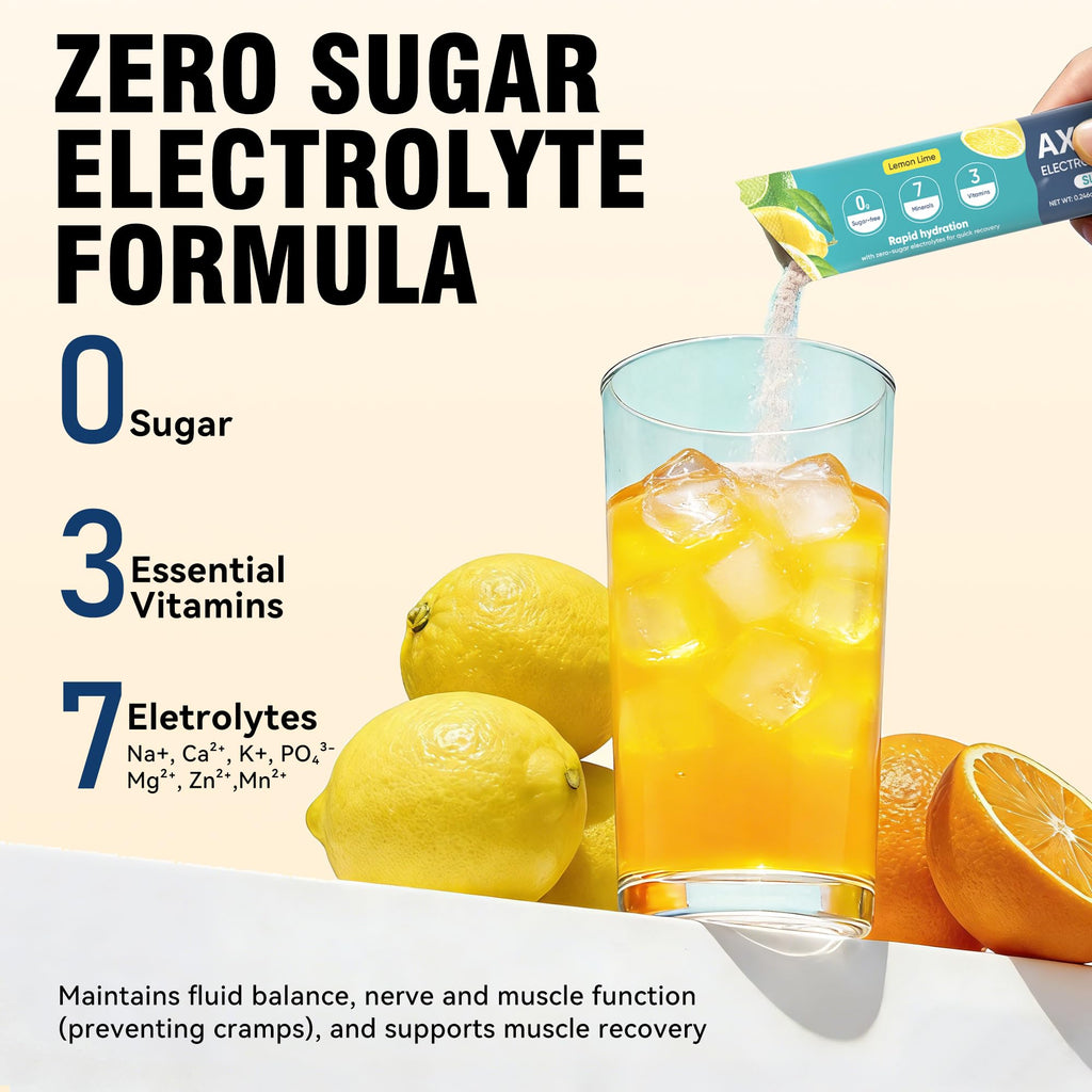 Electrolyte Powder Packets Sugar Free Hydration Mix


