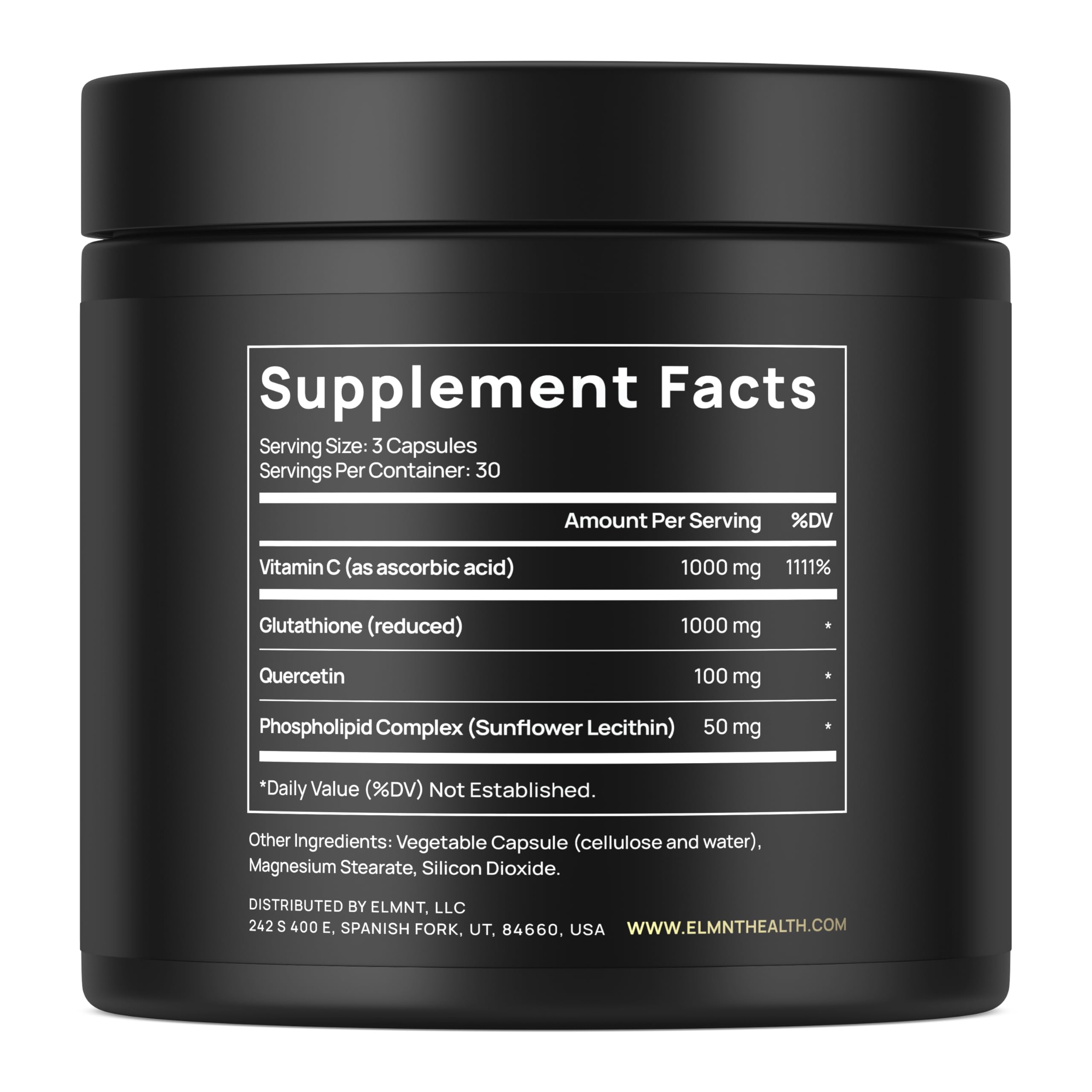 ELMNT Liposomal Glutathione with Vitamin C & Quercetin

