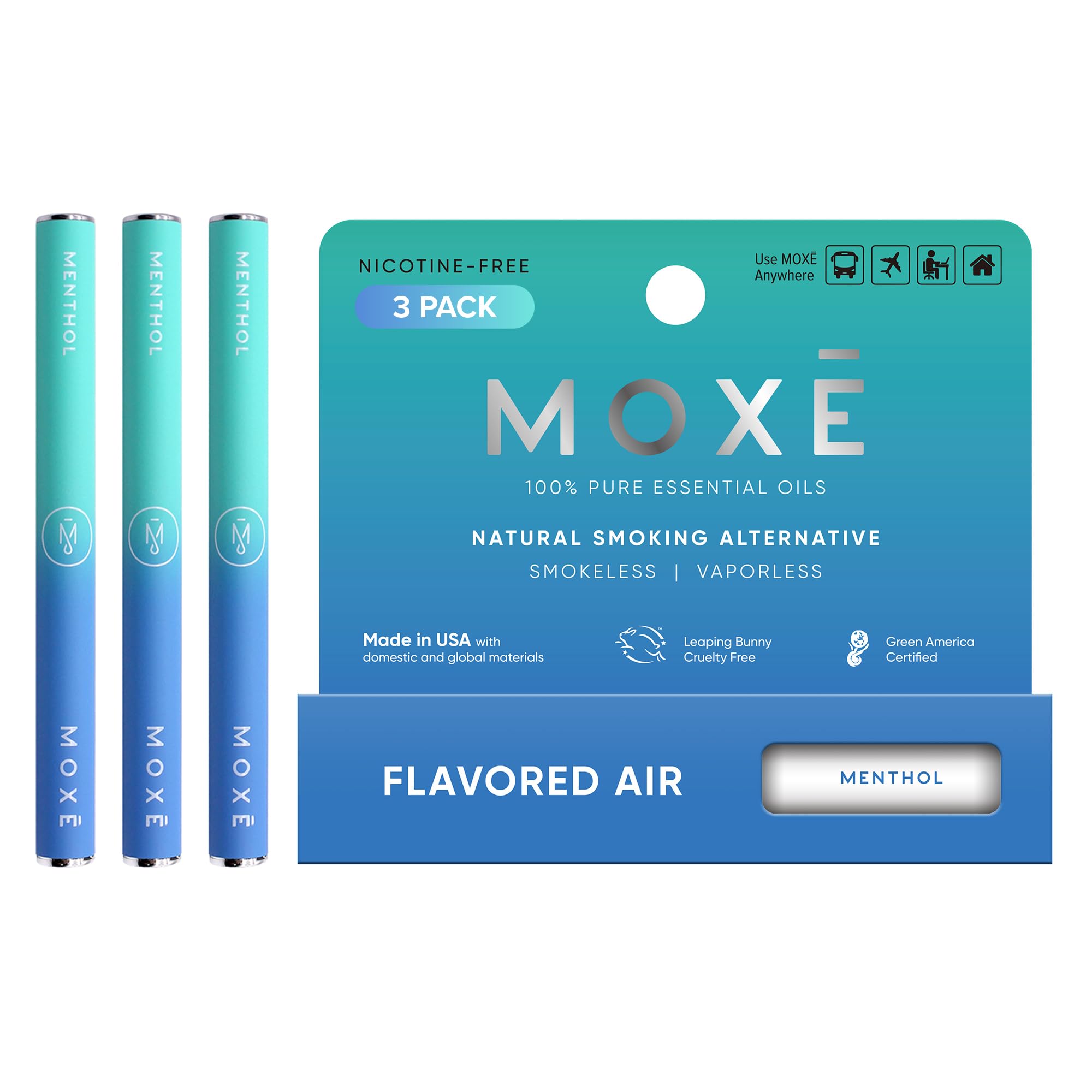 MOXE Non-Electric Aromatherapy Inhaler, Portable Scent Delivery
