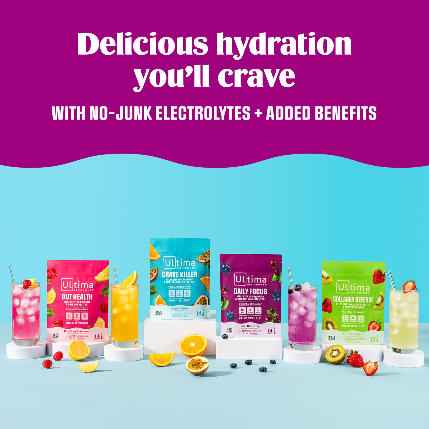 Ultima Replenisher Electrolytes Raspberry Lemonade


