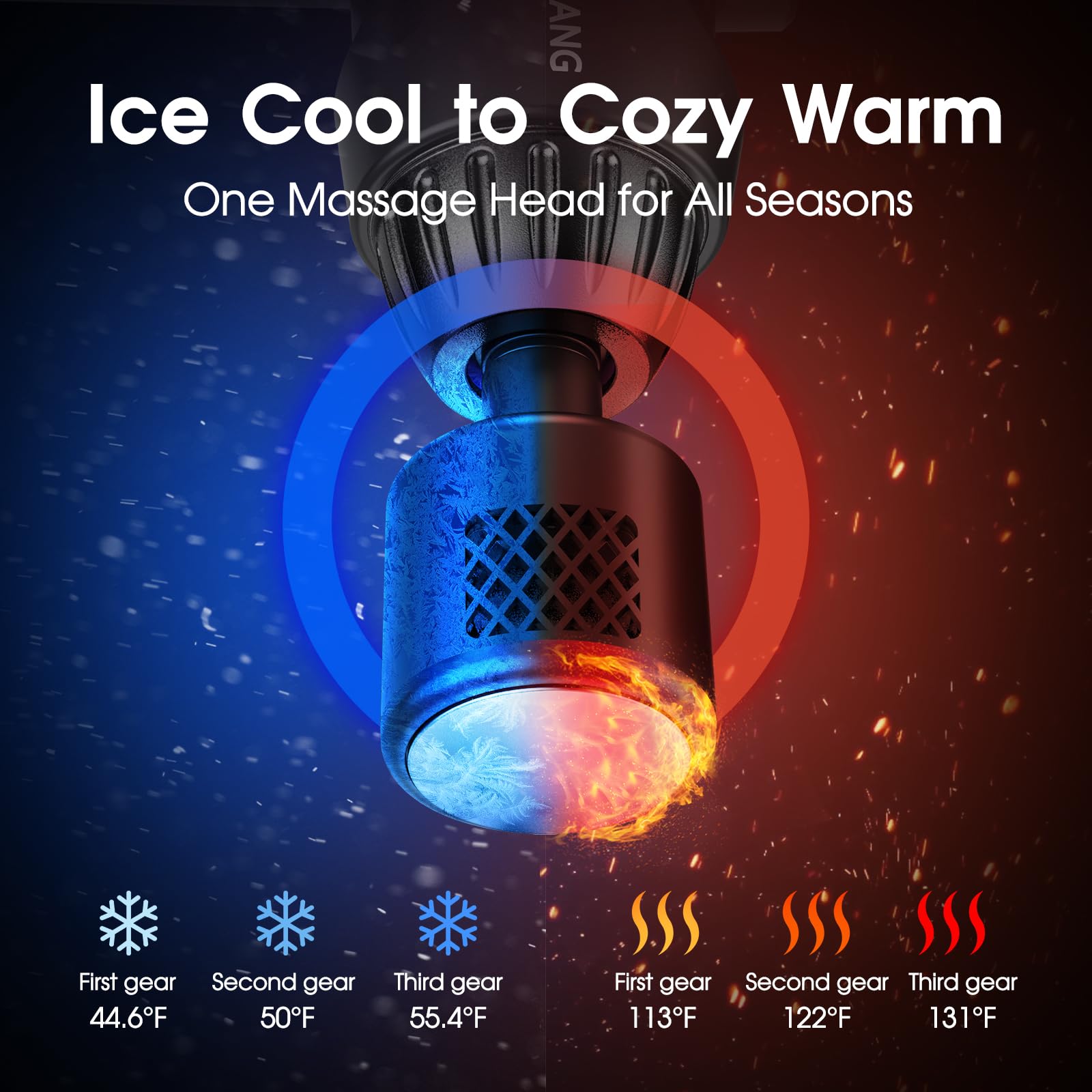 AERLANG Massage Gun with Heat & Cold Therapy | 7 Heads, 20 Speeds


