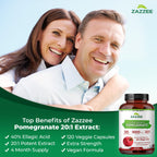 Zazzee Pomegranate Extract Vegan Non-GMO USA

