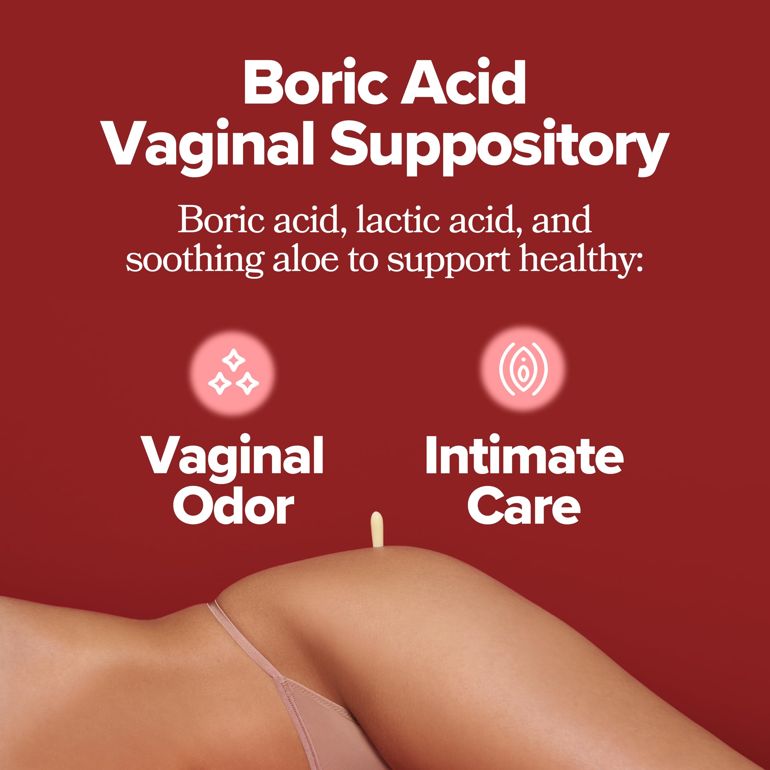 O Positiv Boric Acid Vaginal Suppository with Lactic Acid

