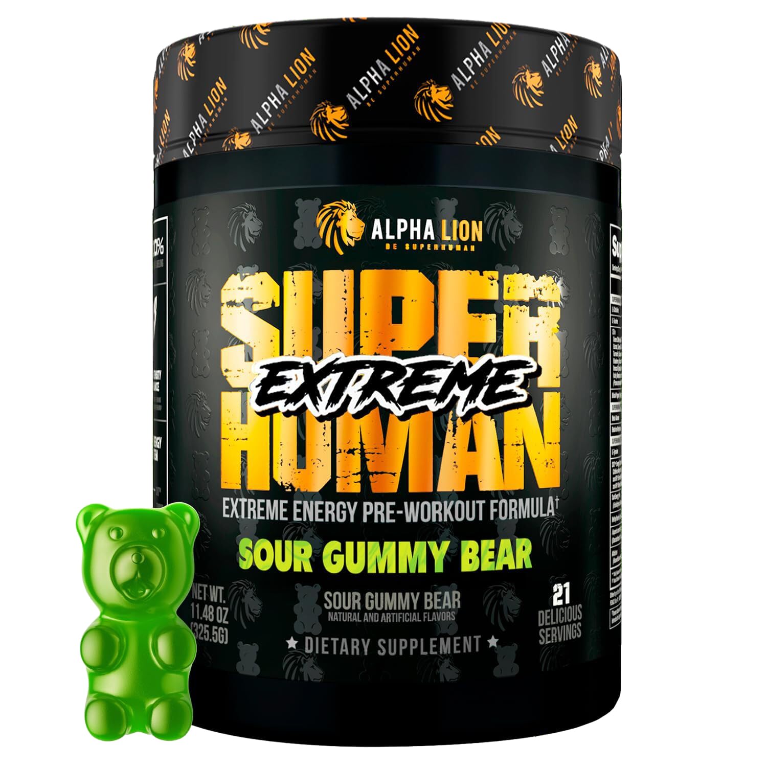 Alpha Lion Superhuman Extreme Pre-Workout Powder for Energy & Pumps