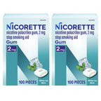 Nicorette Nicotine Gum 2 mg Stop Smoking Aid

