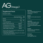 Omega-3 Fish Oil Softgels by AG1 - Heart & Brain Support

