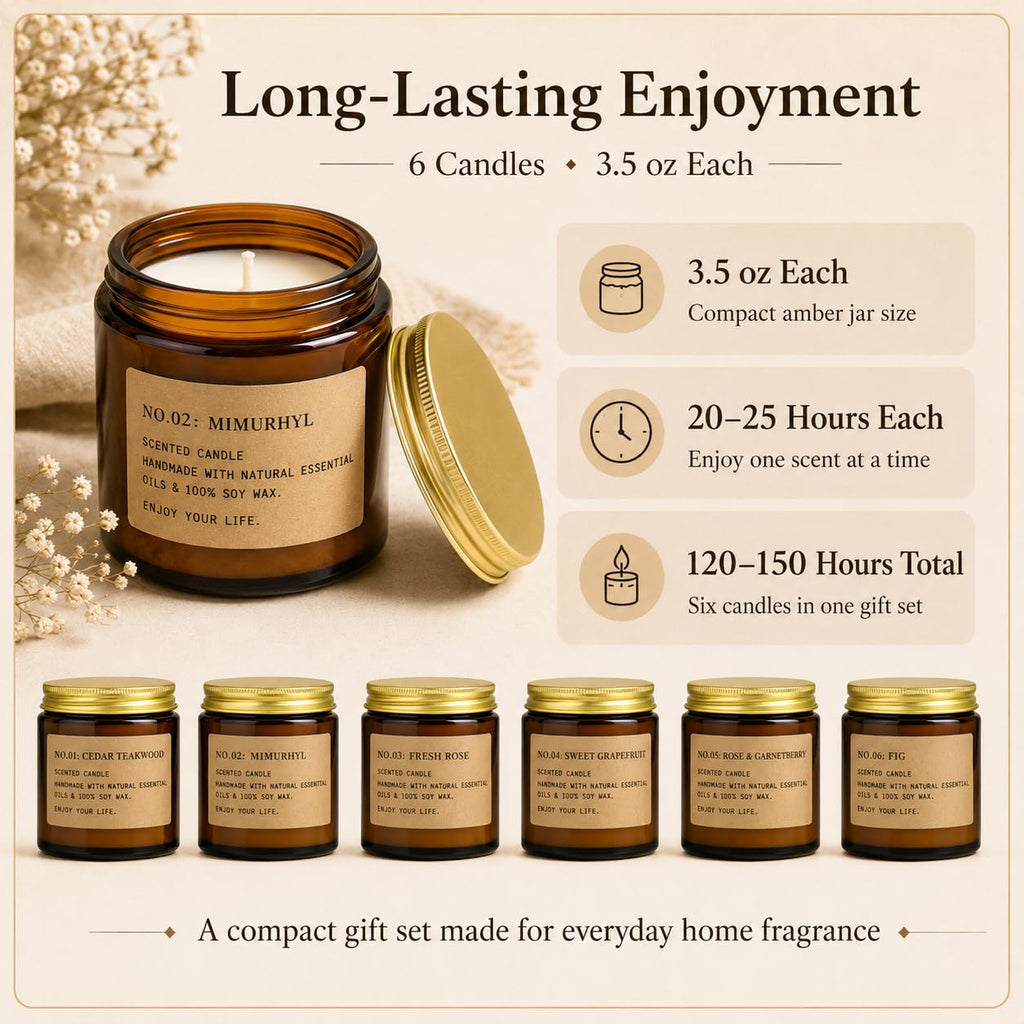 MIMURHYL Soy Wax Candle Gift Set

