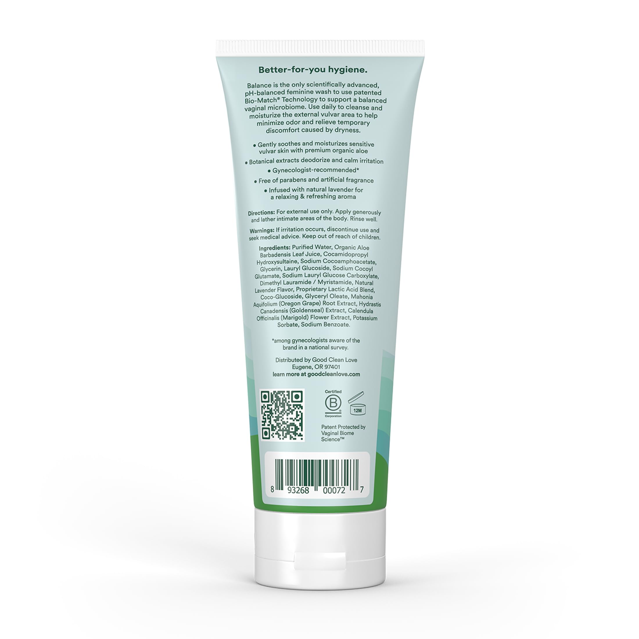 Balance Feminine Wash by Good Clean Love - pH-Balanced

