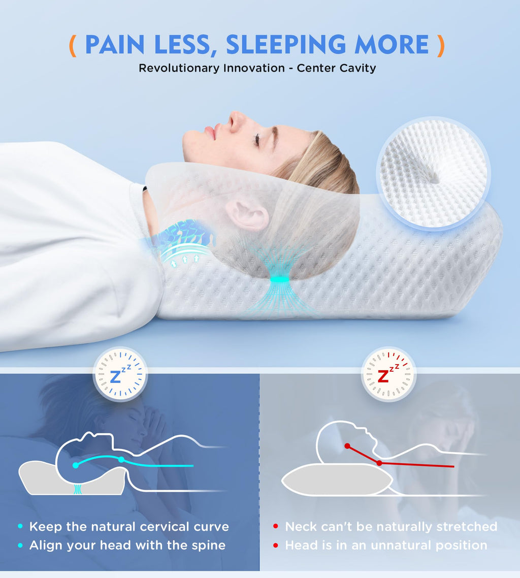 Osteo Cervical Pillow Memory Foam for Neck Support

