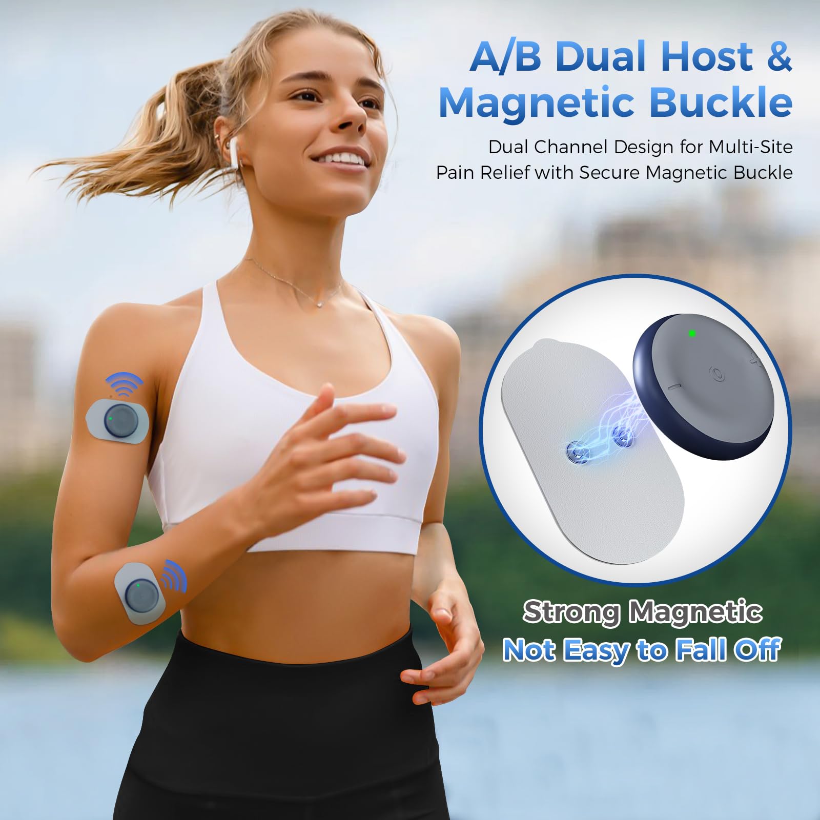 KingPavonini Wireless TENS Unit Dual Channel Stimulator

