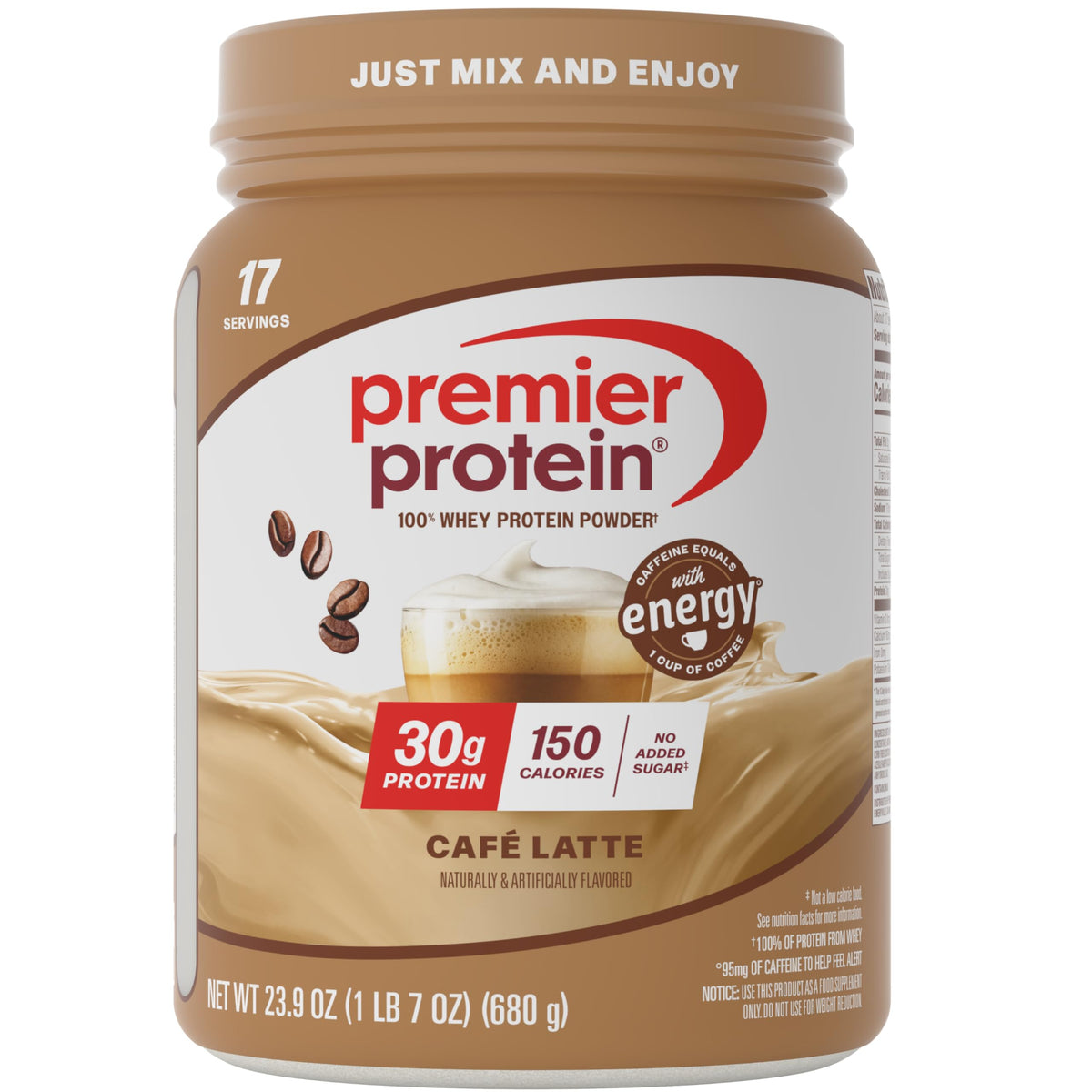 Premier Protein Powder 30g Protein, No Added Sugar, 100% Whey, Keto Friendly