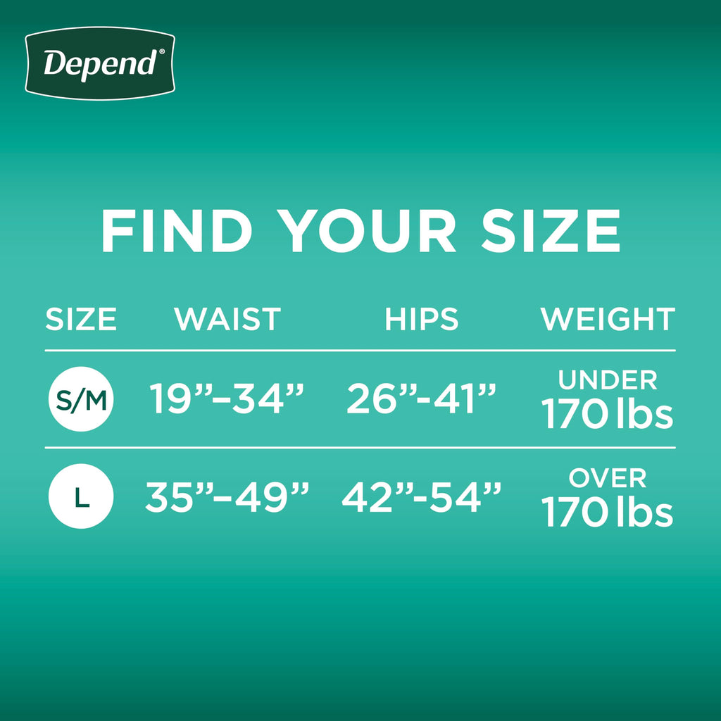 Depend Protection with Tabs Adult Diapers - Max Absorbency

