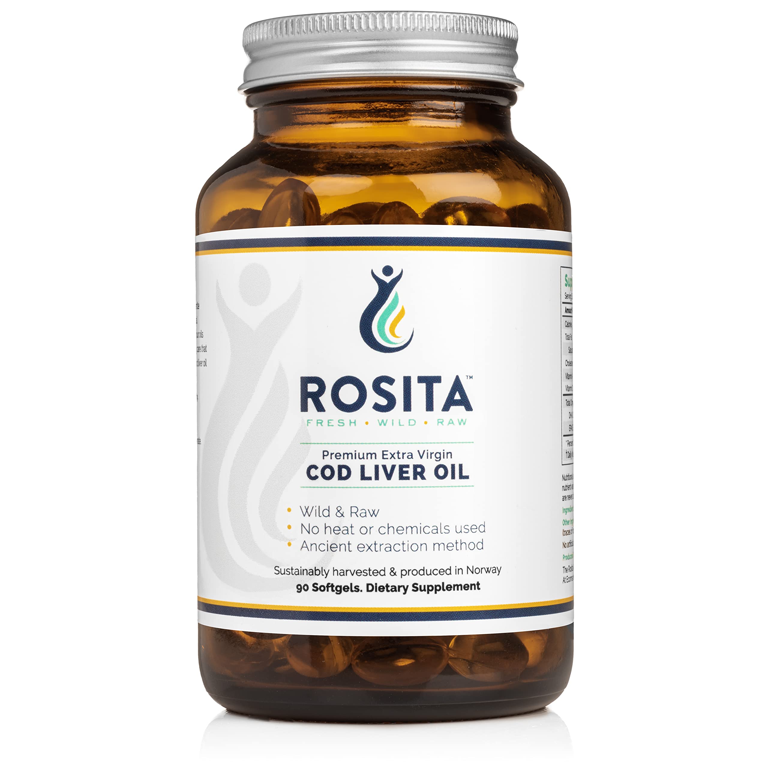 Rosita Cod Liver Oil Softgels - EPA/DHA Omega-3

