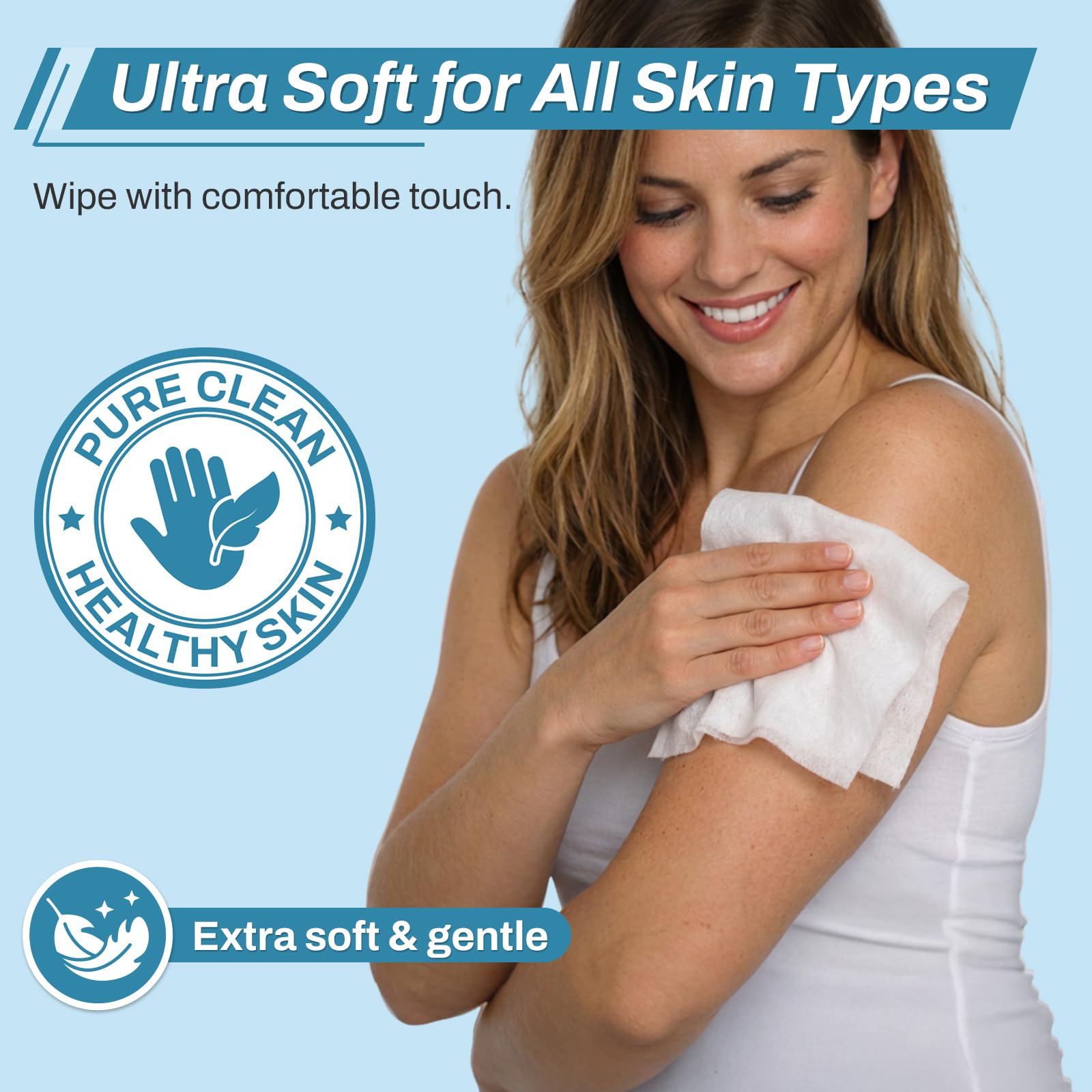 Bathing Wipes for Adults | Aloe & Vitamin E

