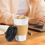 Lamosi Disposable Coffee Cups with Lids and Sleeves | To-Go

