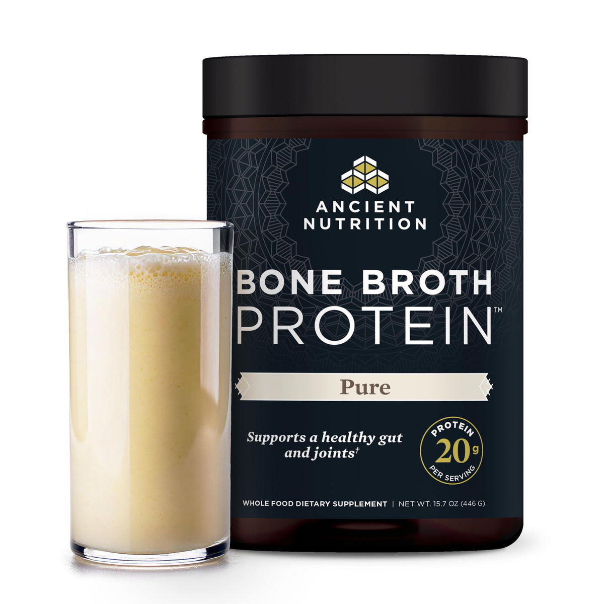 Ancient Nutrition Bone Broth Protein Powder with Hydrolyzed Collagen