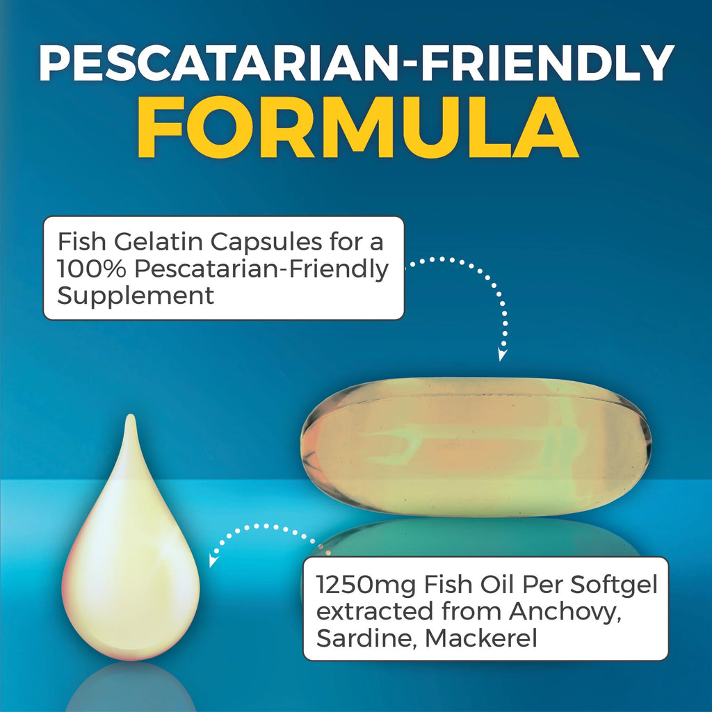 Omega-3 Fish Oil Supplement - Triple Strength 2500 mg EPA

