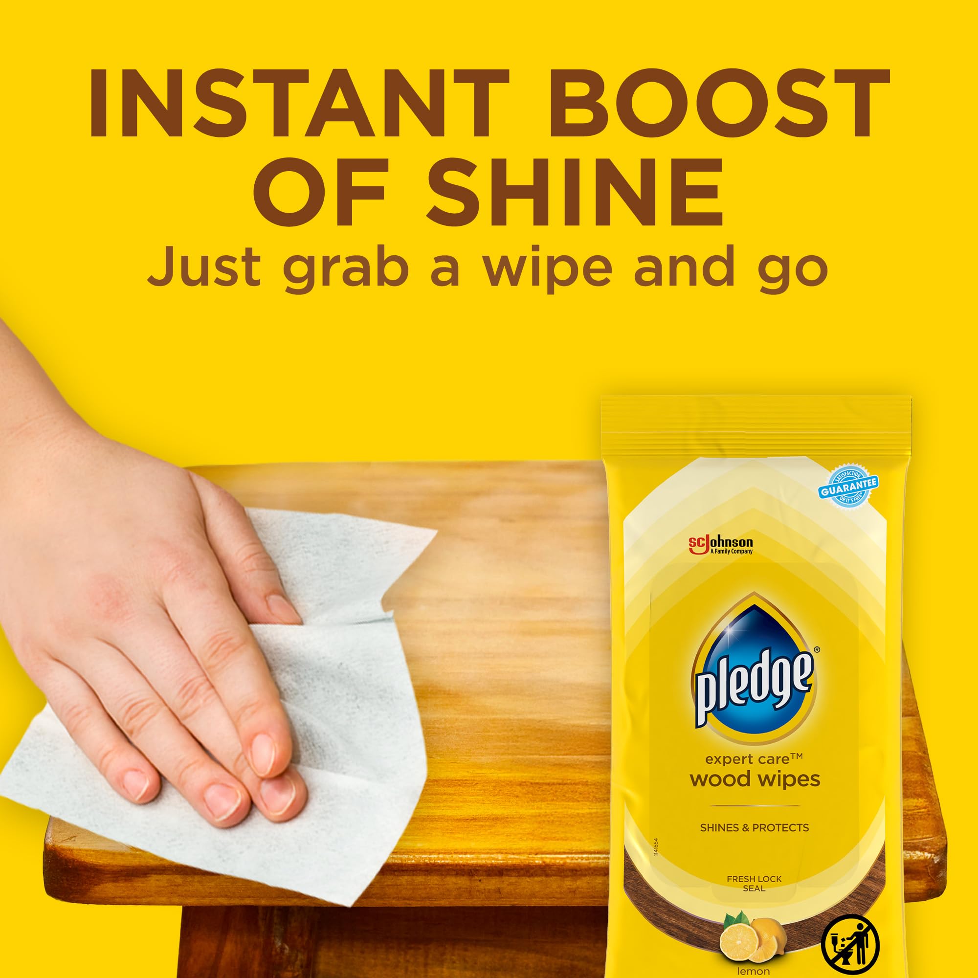 Pledge Wood Wipes - Expert Care Furniture Polish

