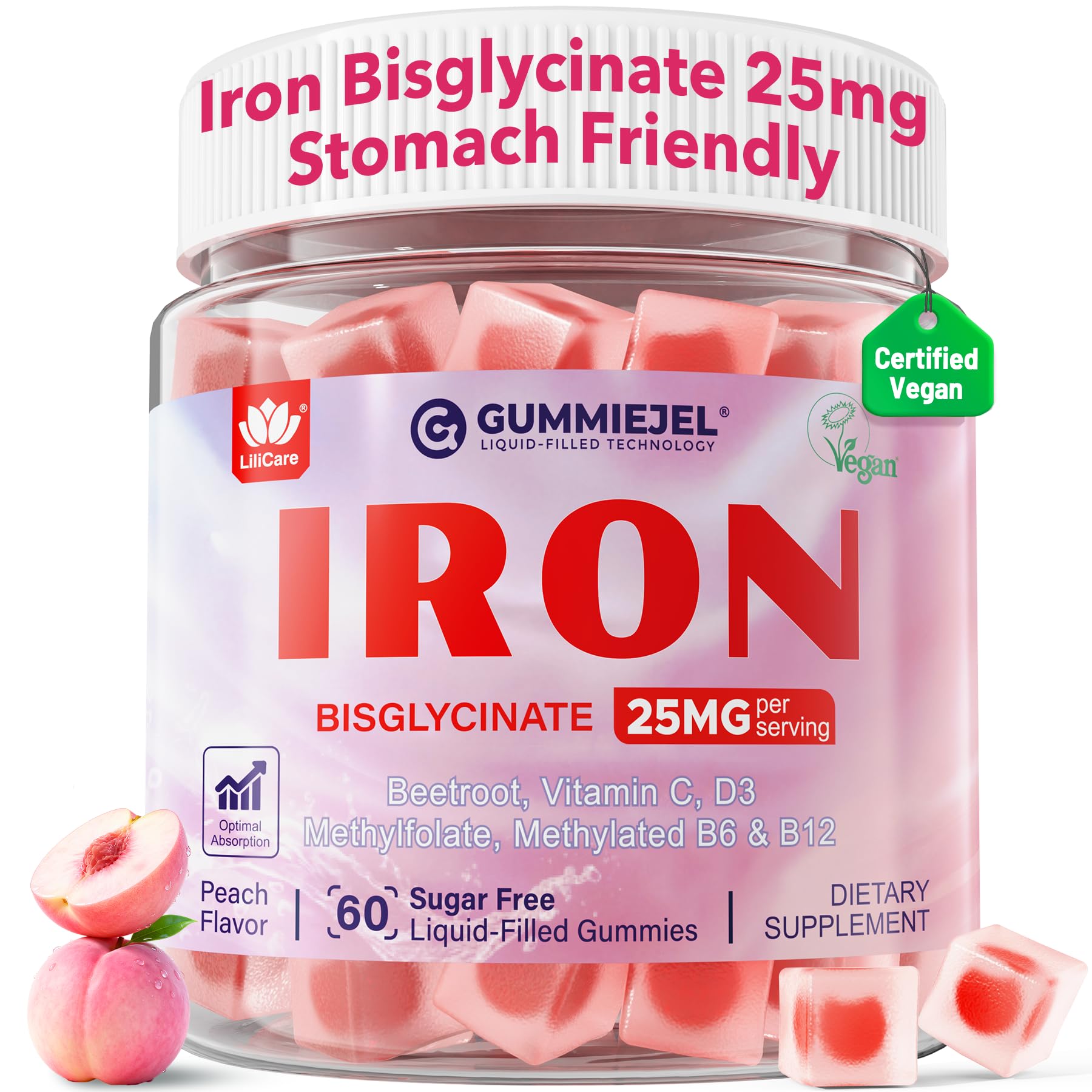 Iron Gummies for Women with Vitamin C

