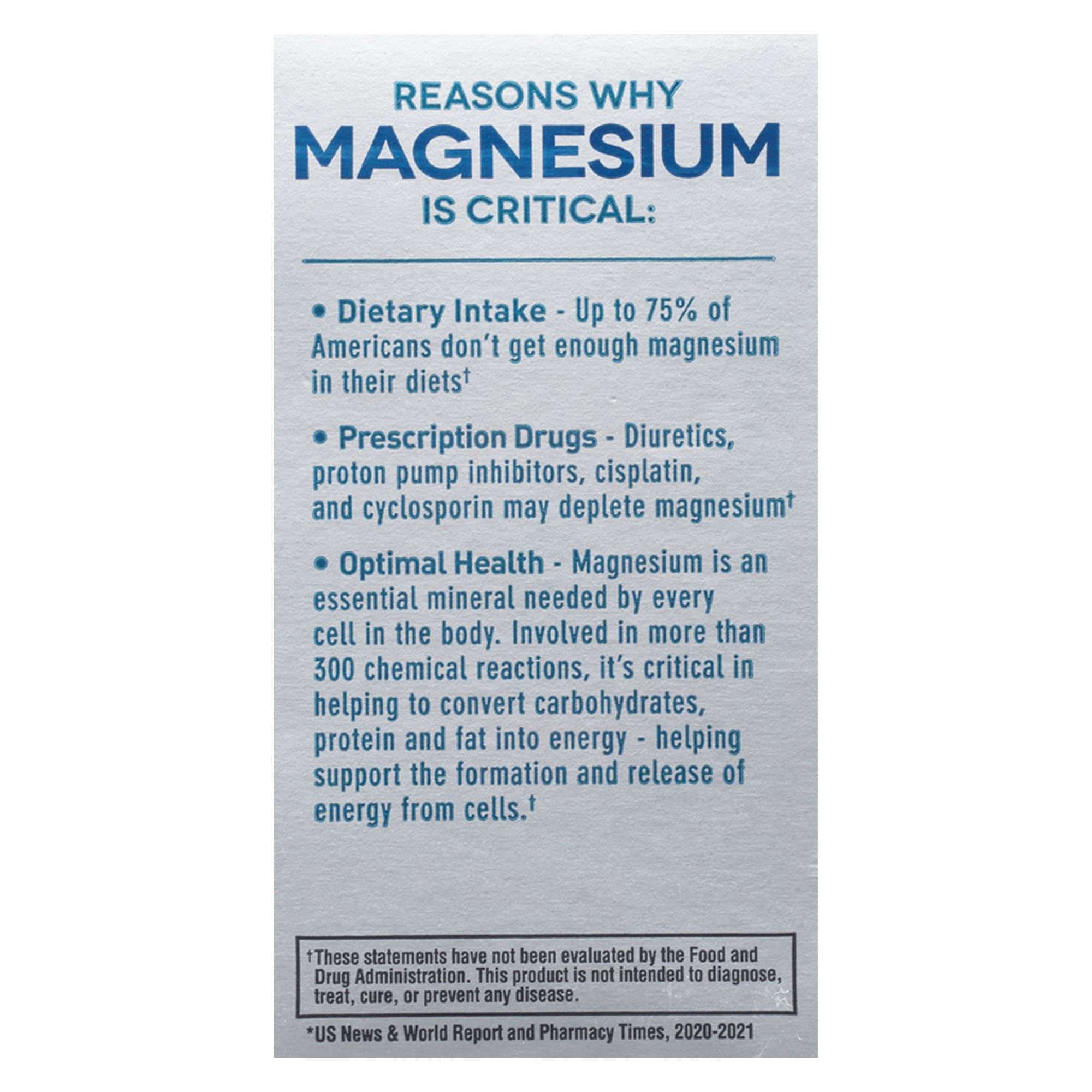 Mag-Ox Magnesium Oxide Supplement – 482 mg per Dose

