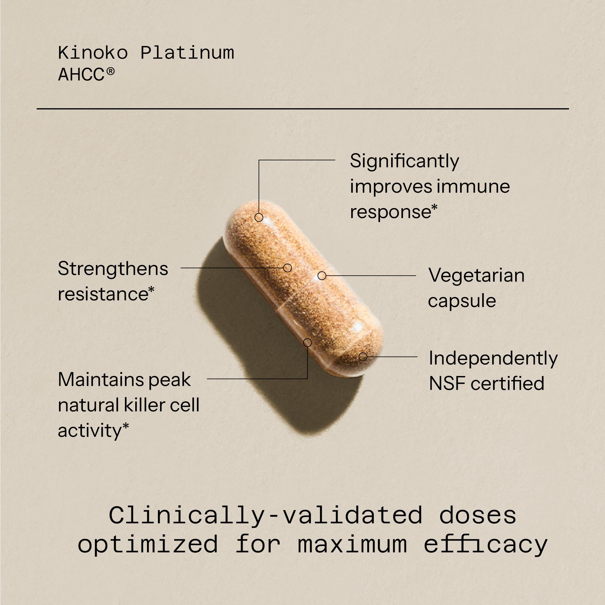Quality of Life Kinoko Platinum AHCC Immune Support

