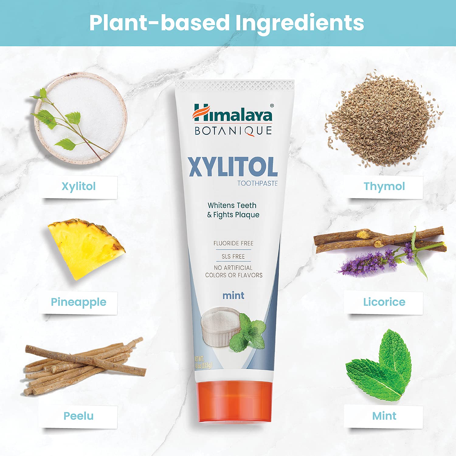 Himalaya Botanique Toothpaste Whitening Antiplaque Xylitol

