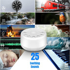 Easysleep Sound Machine with 25 Sounds, Night Light

