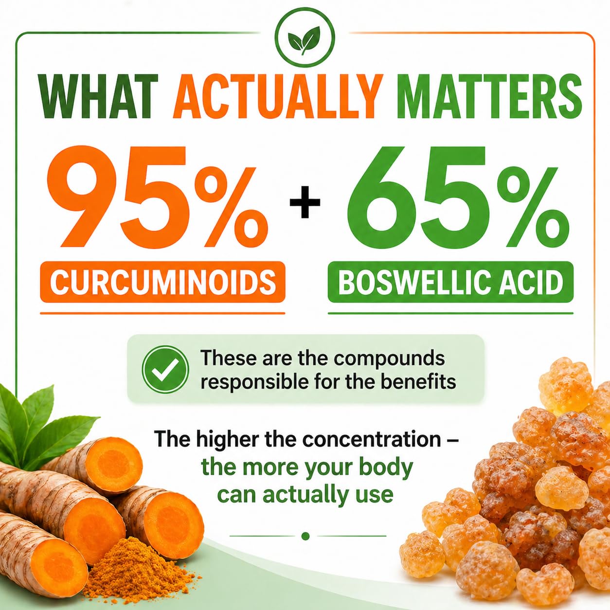 Turmeric Boswellia Capsules by Herbal Code

