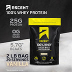 Ascent 100% Whey Protein Powder - Post Workout Isolate


