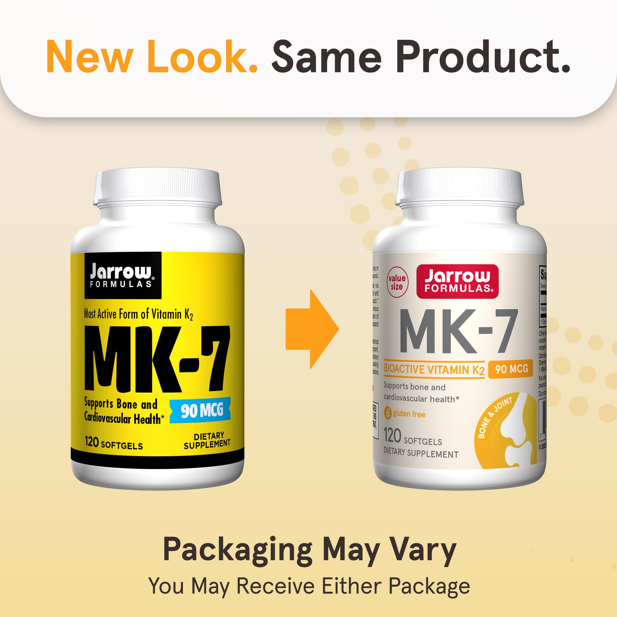 Jarrow Formulas MK-7 Vitamin K2 Softgels 90 mcg

