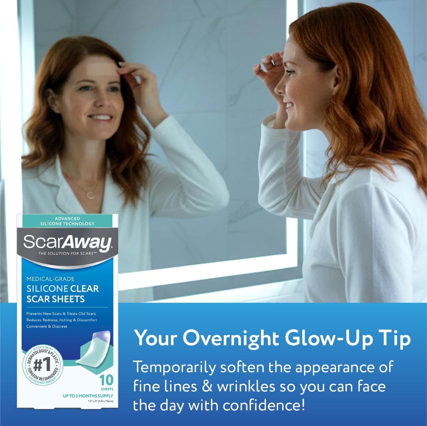ScarAway Advanced Clear Silicone Scar Sheets | Medical Grade

