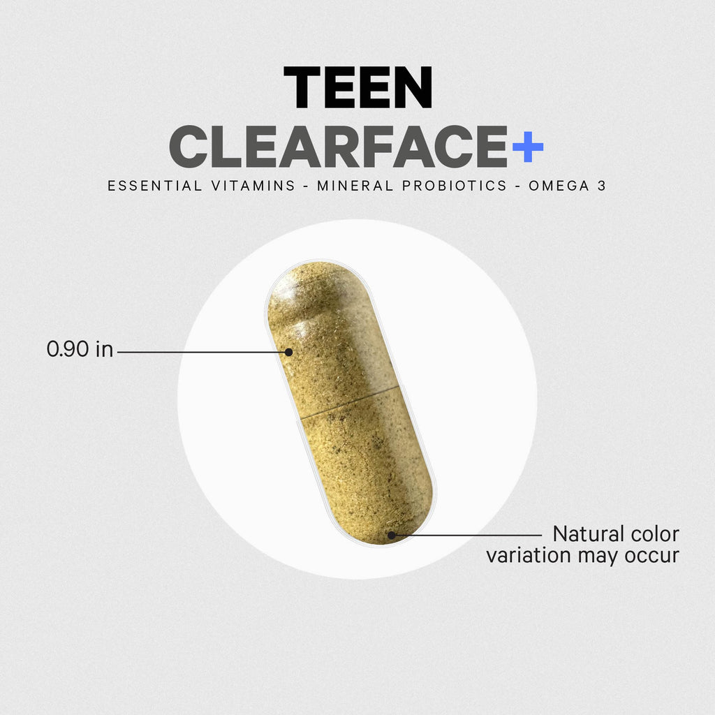 Codeage Teen Clearface Skin Vitamins - Zinc & Omega-3


