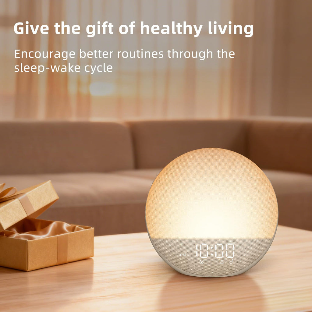 Sunrise Alarm Clock with Noise Machine and Bluetooth Speaker

