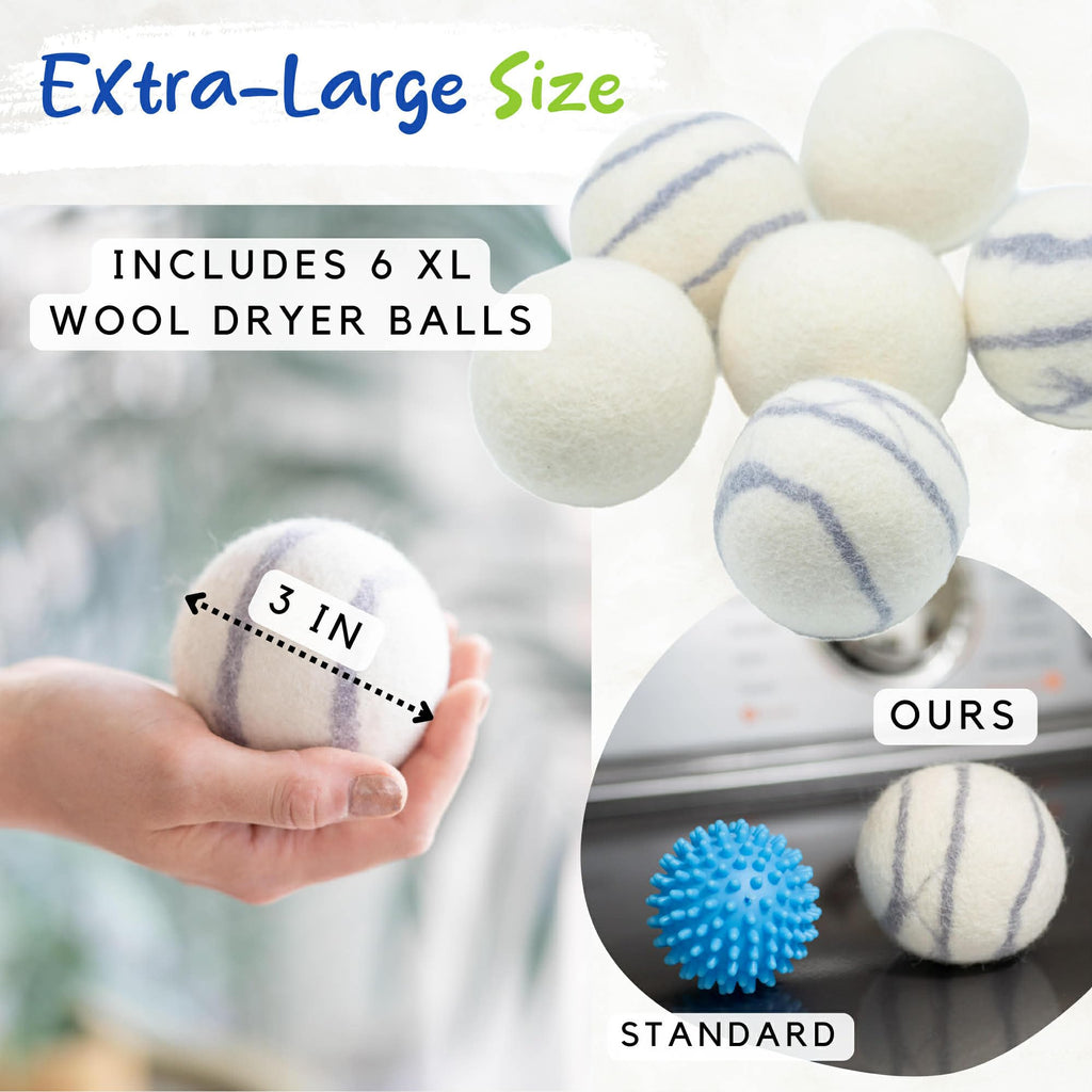 Organic Wool Dryer Balls for Laundry


