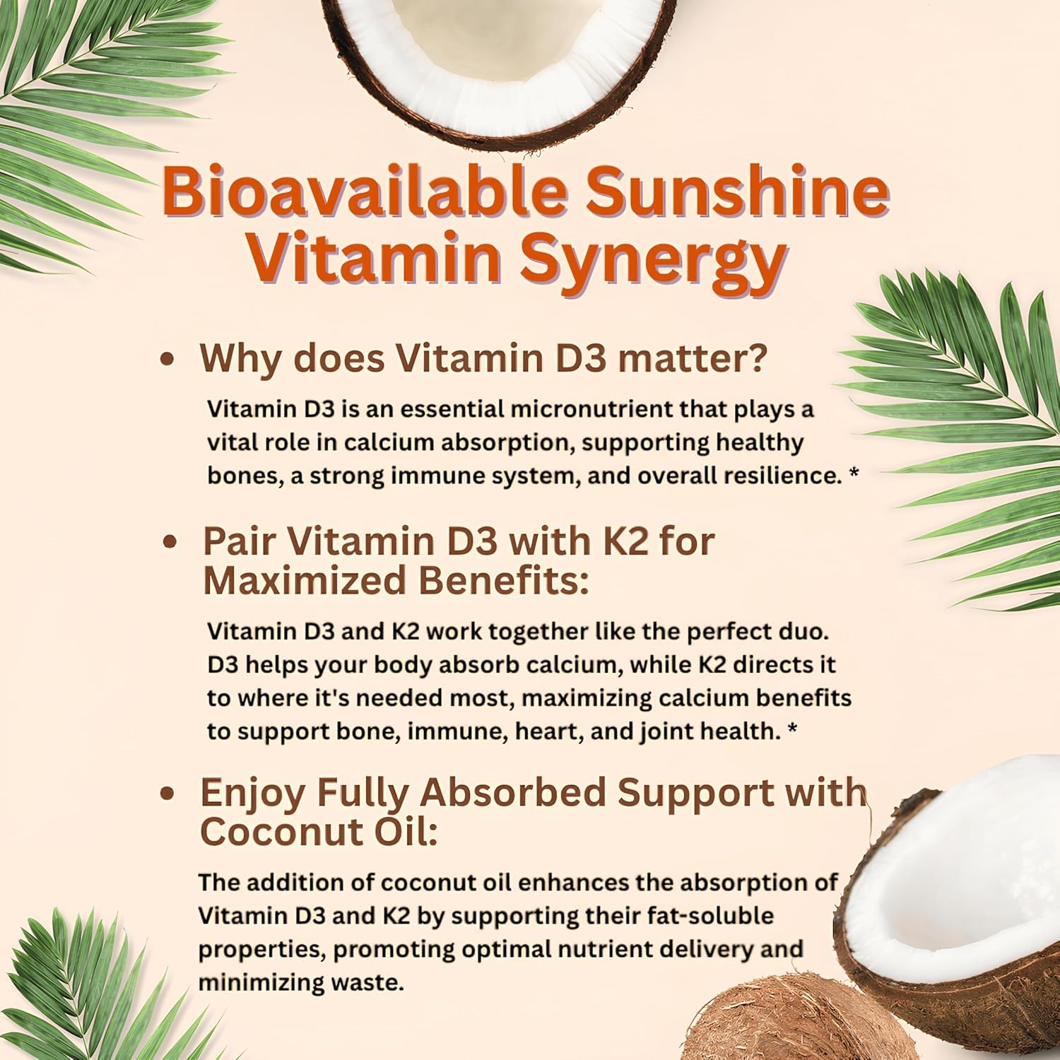 Micro Ingredients Vitamin D3 + K2 Softgels with Coconut Oil

