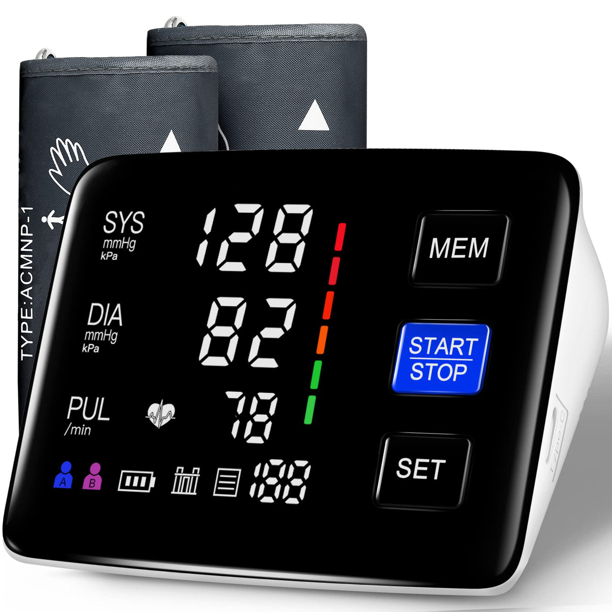 LIVAROCI Blood Pressure Monitor with LED Backlit Display

